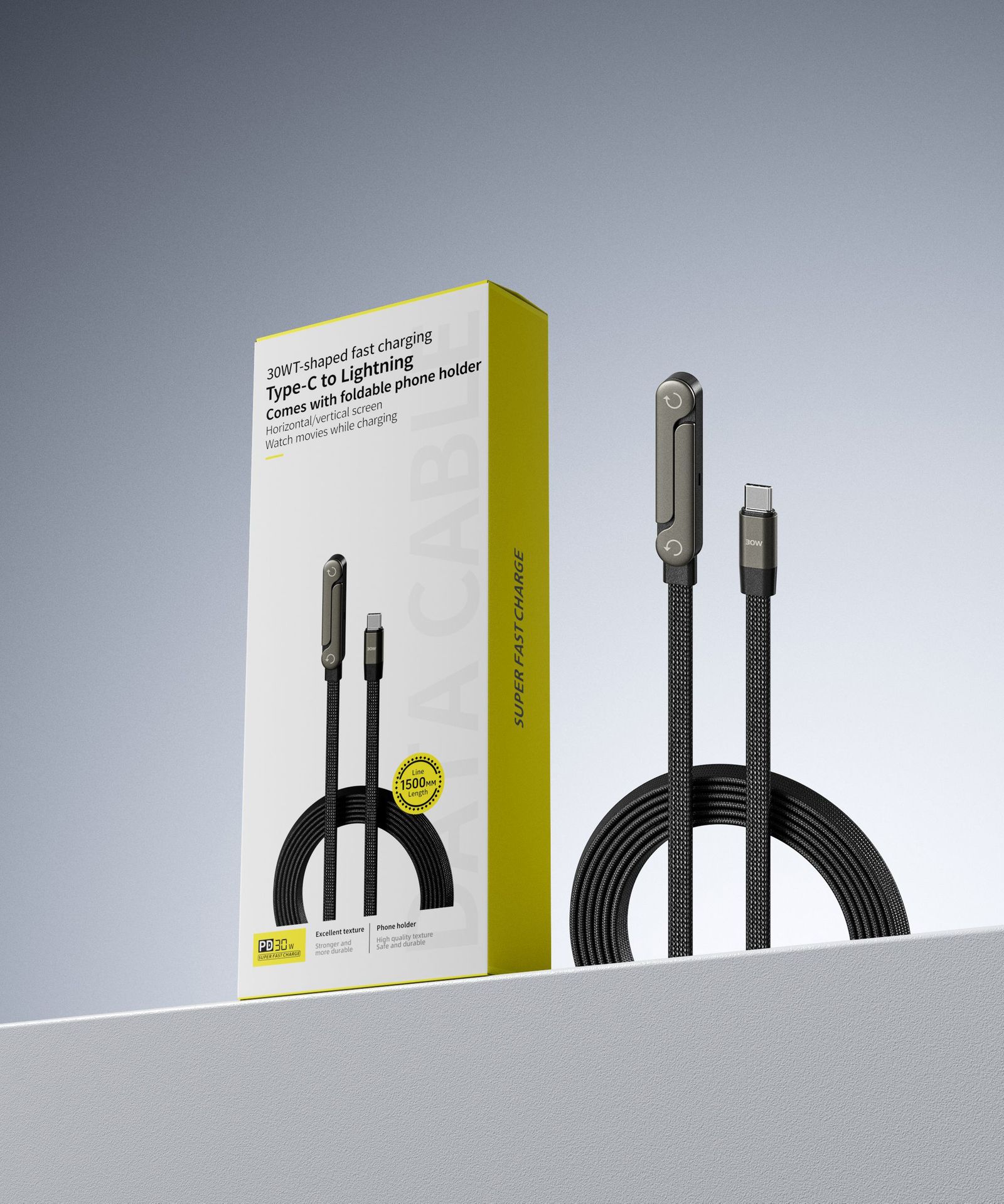 Elbow Fast Charging Phone Holder Cable - Image 11